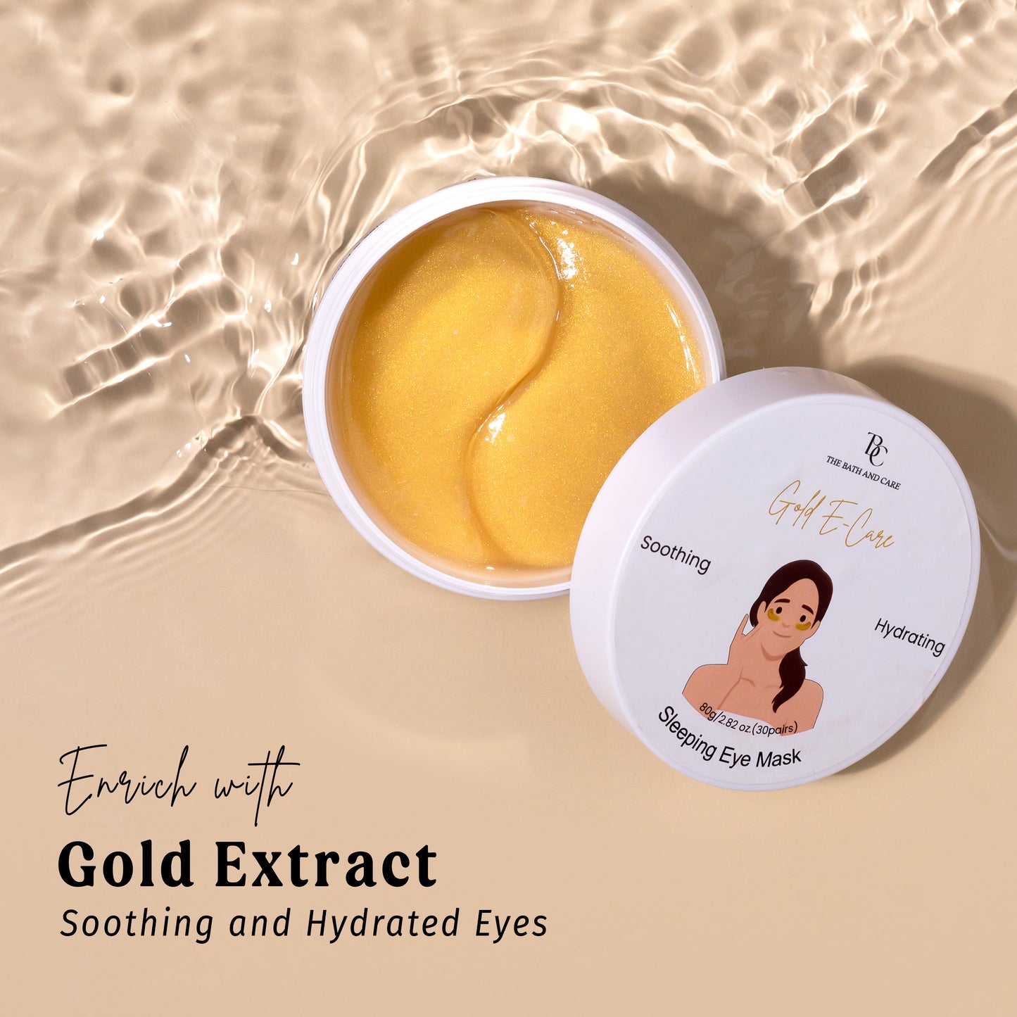 Under Eye Patches - Gold E-Care The Bath and Care