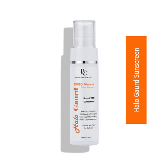Halo Gaurd Hydrating Sunscreen Broad Spectrum SPF 50 PA++++ The Bath and Care
