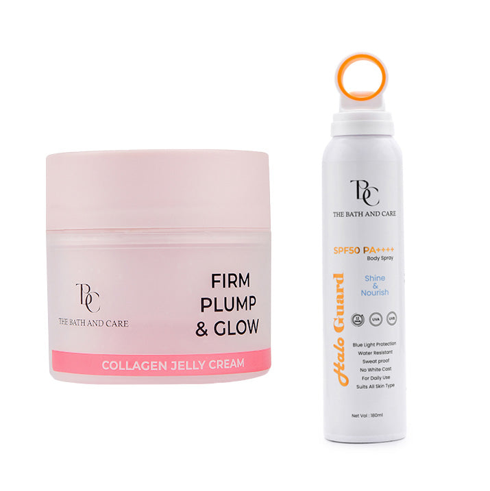 Combo of collagen jelly and sunspray The Bath and Care