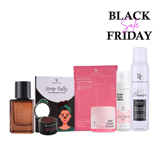 Kiol + Nose Strips + Sheet Mask + Brown Hair Mud + Collagen Jelly + Makeup Removing Mist + Dry Shampoo (BFS) The Bath and Care