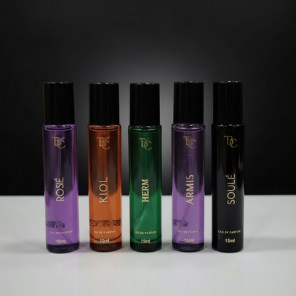 Pack of 5 Mini Perfumes The Bath and Care