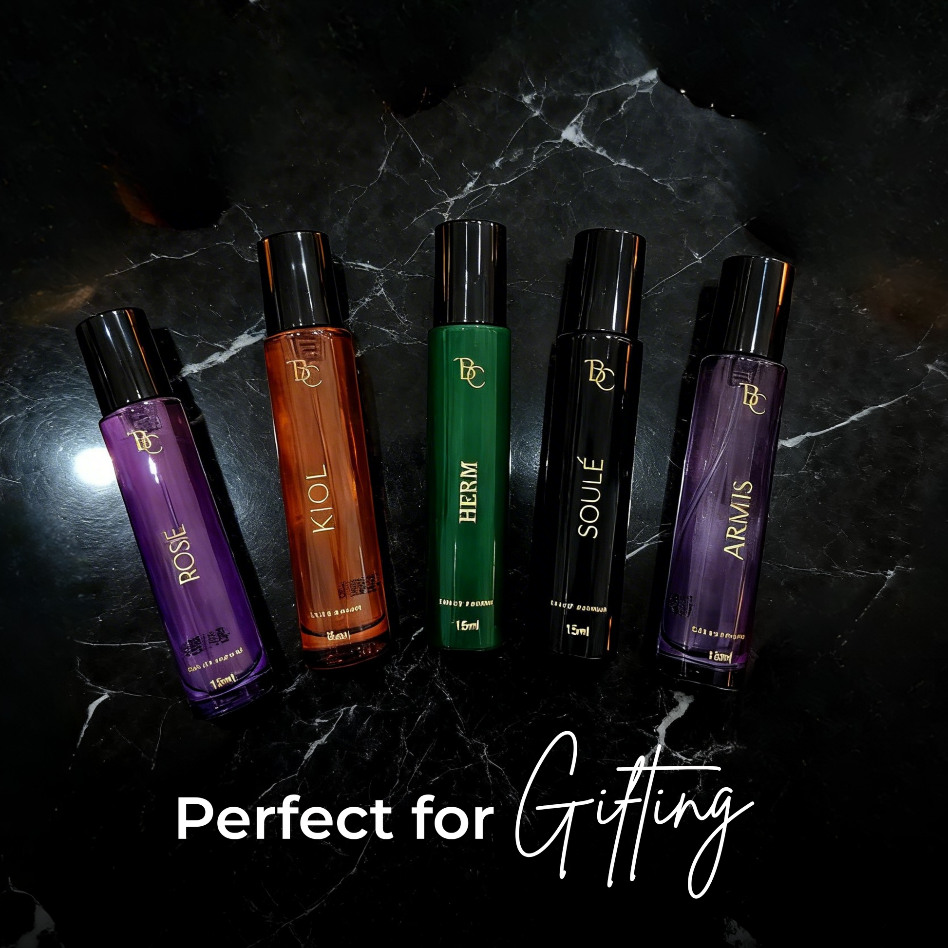 Pack of 5 Mini Perfumes The Bath and Care