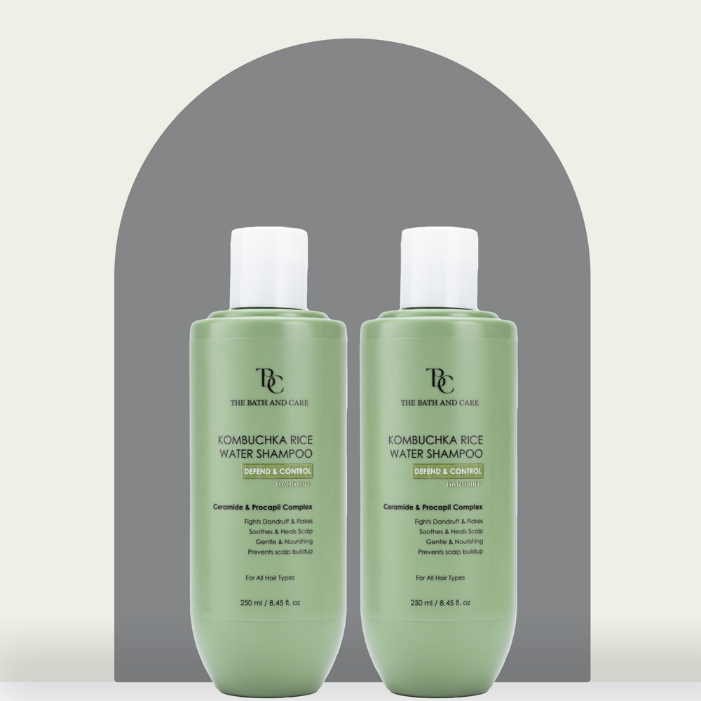 KOMBUCHKA RICE WATER SHAMPOO - DEFEND AND CONTROL Pack of 2 The Bath and Care