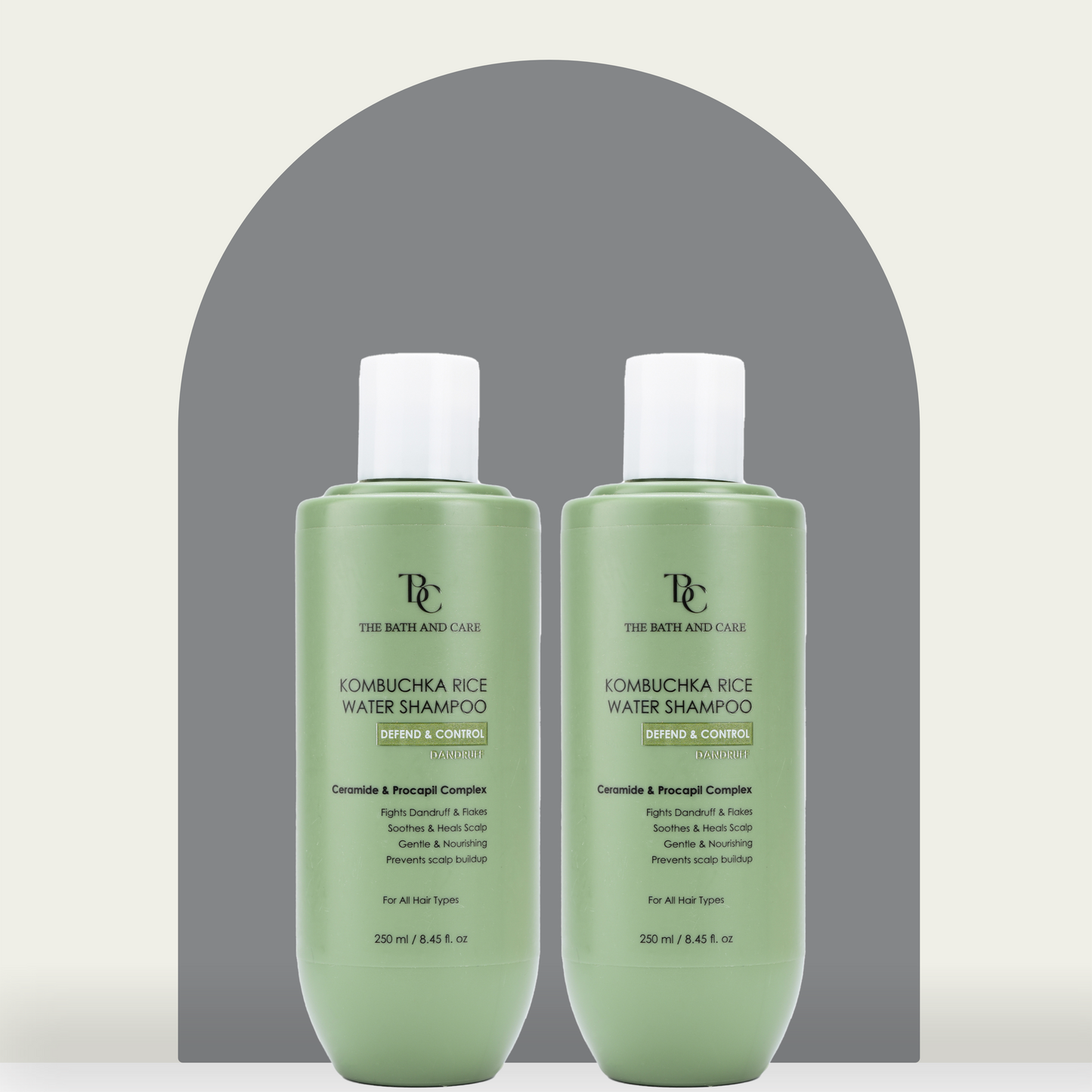 KOMBUCHKA RICE WATER SHAMPOO - DEFEND AND CONTROL Pack of 2 The Bath and Care
