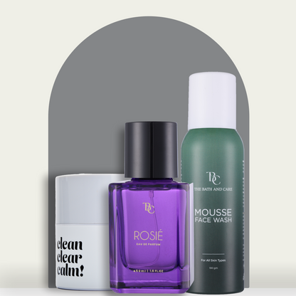 Makeup Remover Balm + Rosie Fragrance + Mousse Face Wash The Bath and Care