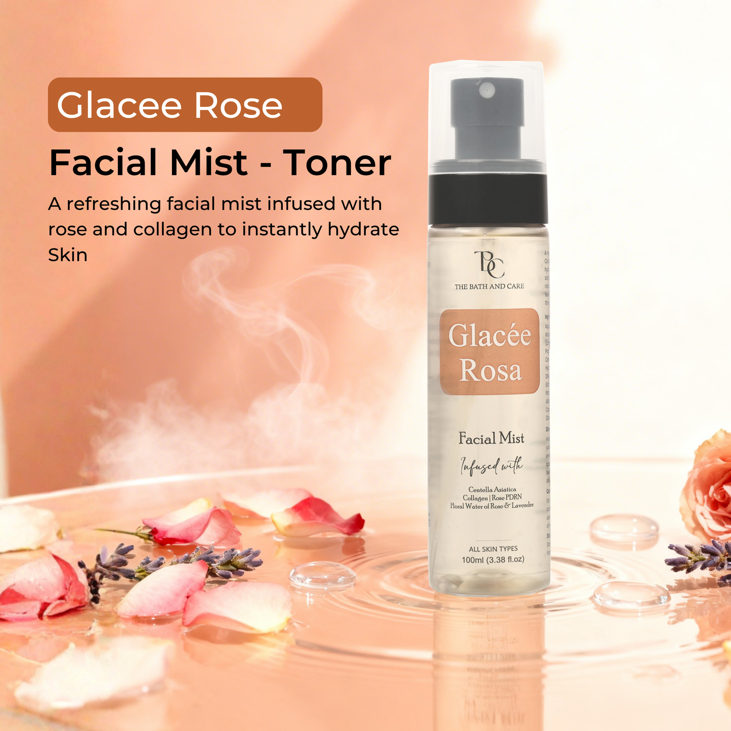 Glacee Rose - Facial Mist - Toner The Bath and Care
