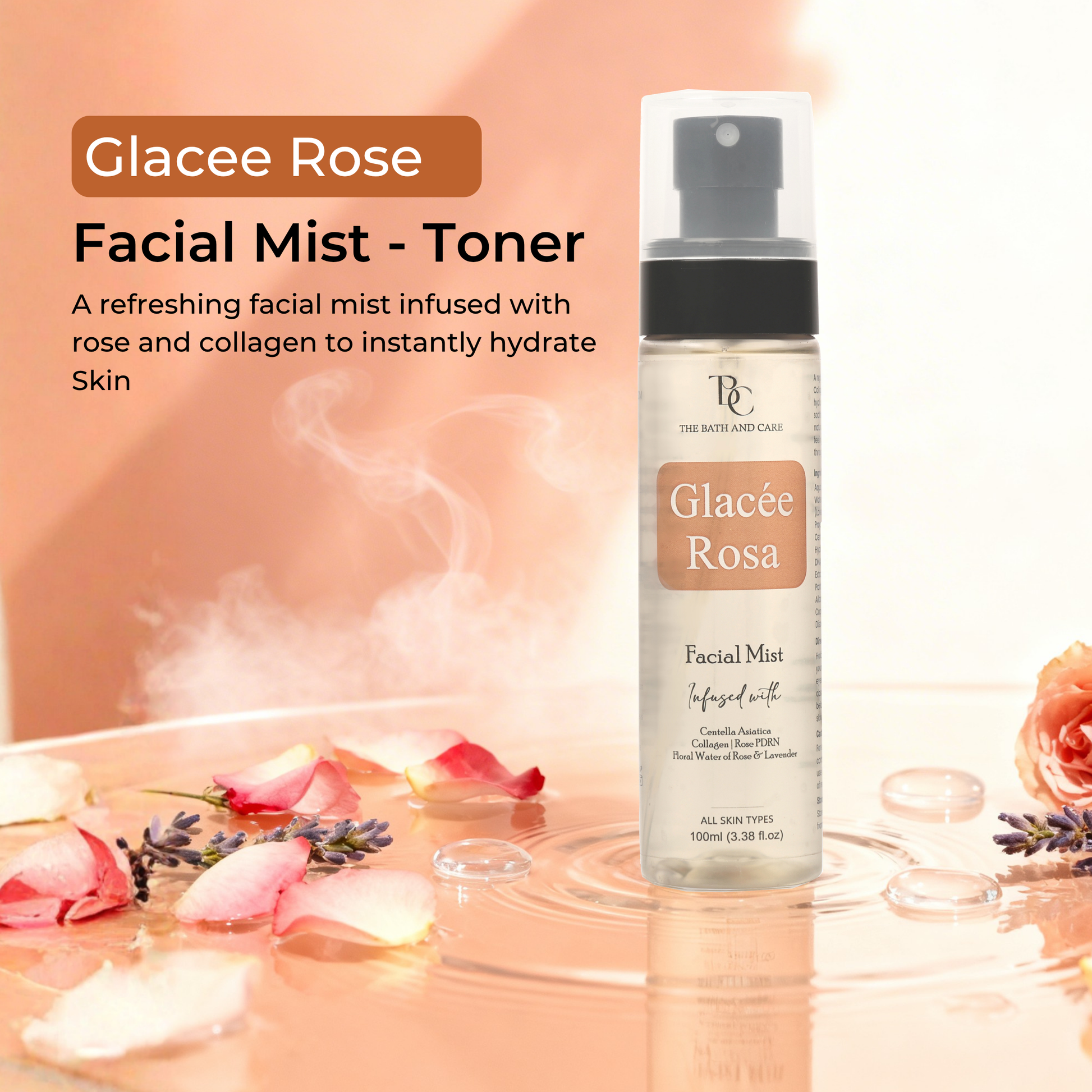 Glacee Rose - Facial Mist - Toner The Bath and Care