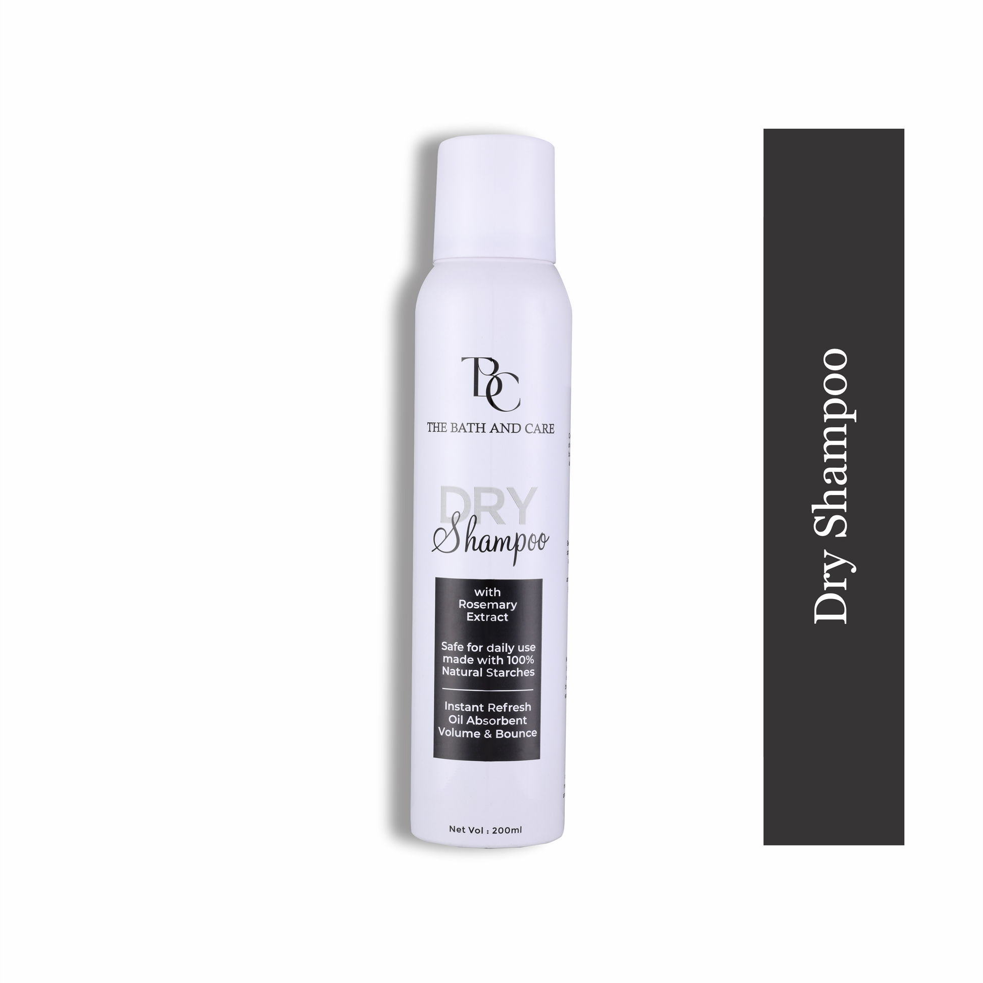 Dry Shampoo | Water less Hair Cleanser with Rosemary Extracts | Eliminates Oil & Grease | Refreshing & Volumizing | Ideal for All Hair Types | For Women & Men The Bath and Care