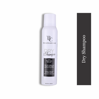 Dry Shampoo | Water less Hair Cleanser with Rosemary Extracts | Eliminates Oil & Grease | Refreshing & Volumizing | Ideal for All Hair Types | For Women & Men The Bath and Care