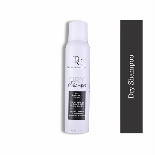 Dry Shampoo | Water less Hair Cleanser with Rosemary Extracts | Eliminates Oil & Grease | Refreshing & Volumizing | Ideal for All Hair Types | For Women & Men The Bath and Care