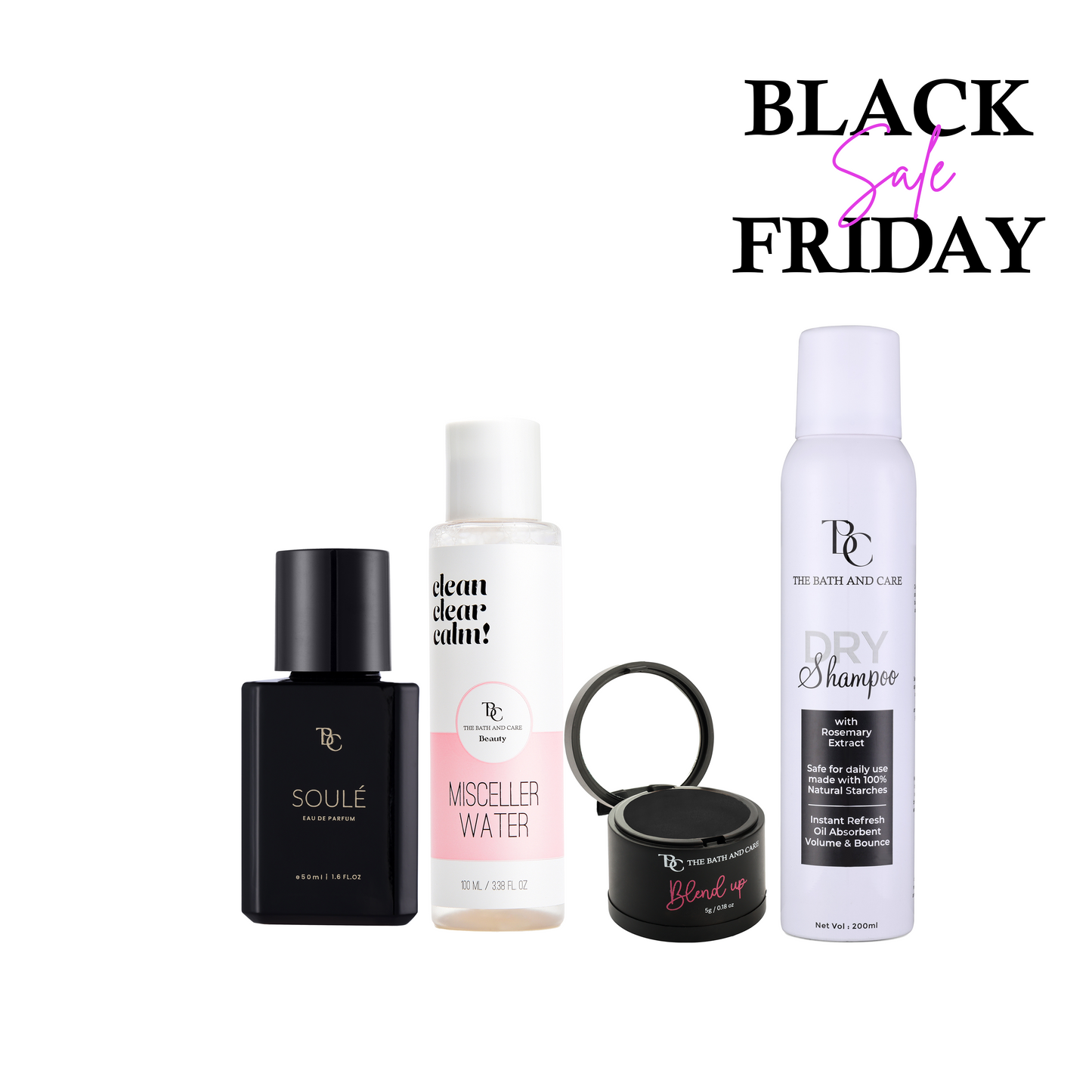 Dry shampoo + Black Hair Mud + Micellar Water + Soule (BFS) The Bath and Care