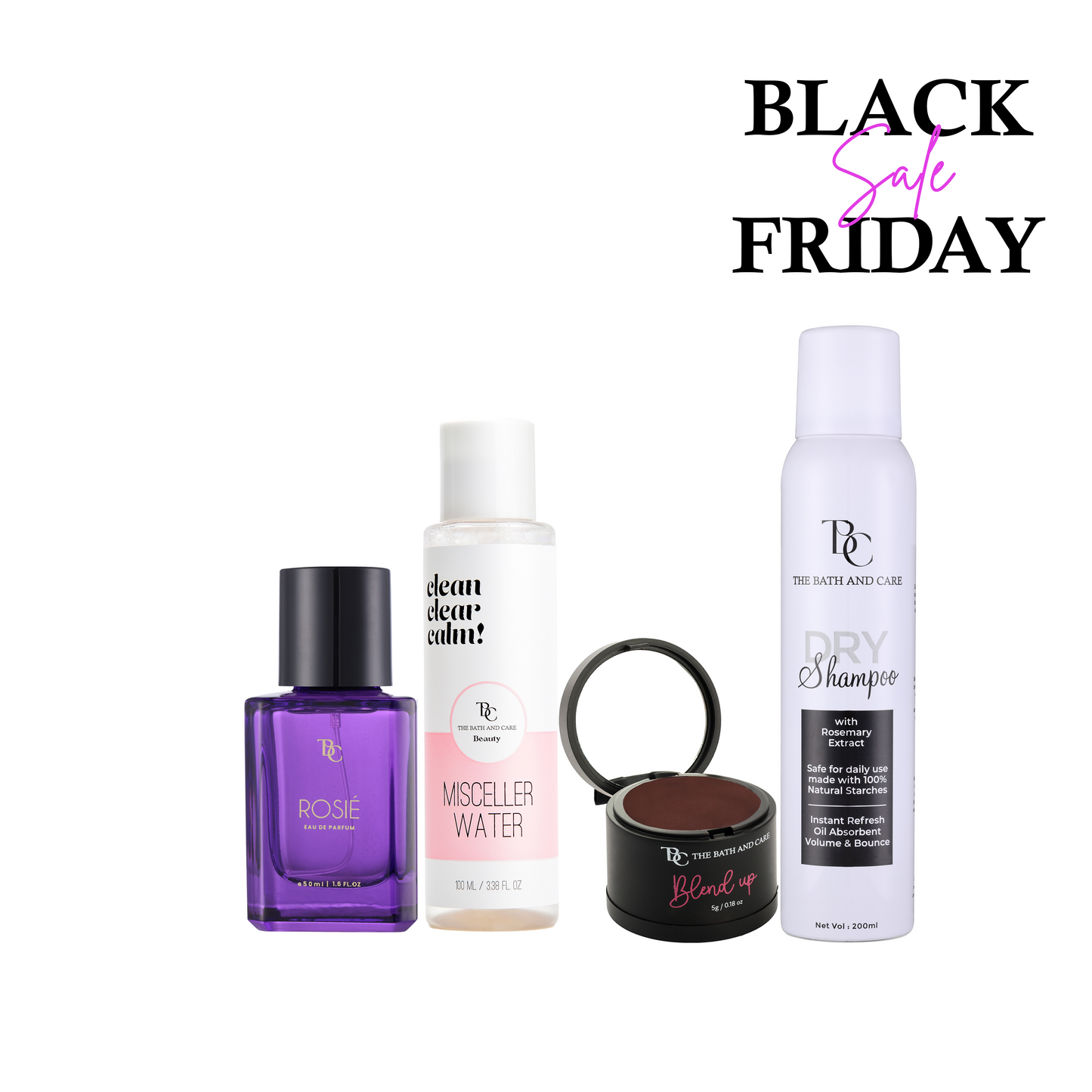 Dry shampoo + Brown Hair Mud + Micellar Water + Rosie (BFS) The Bath and Care