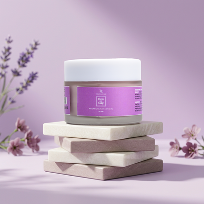 Firm Flex Clay -Purple Clay Facial Mask with Anti Ageing and Glowing Effect The Bath and Care