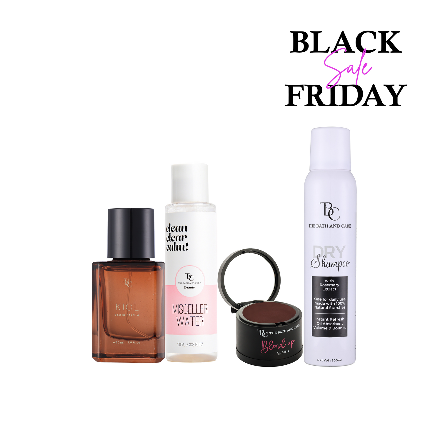 Dry shampoo + Brown Hair Mud + Micellar Water + Kiol (BFS) The Bath and Care