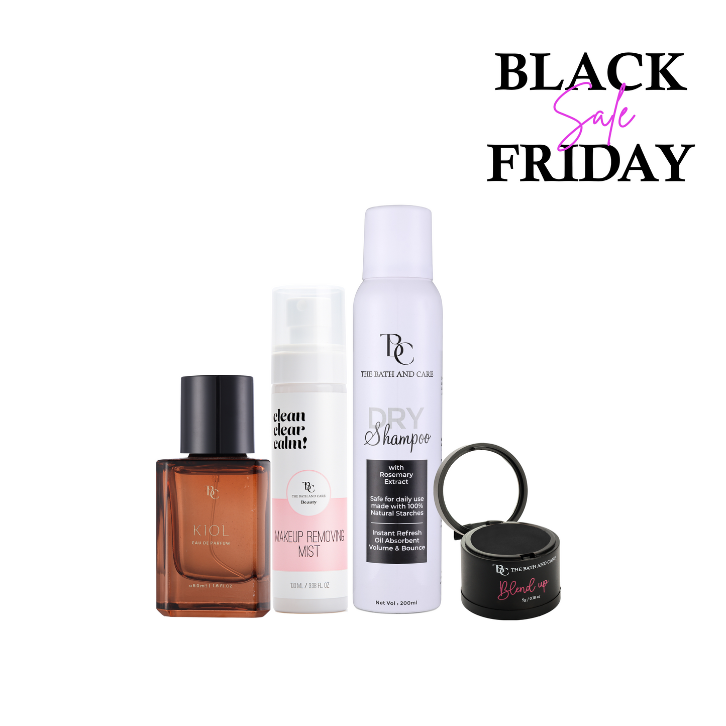 Dry shampoo + Black Hair Mud + Makeup Removing Mist + Kiol (BFS) The Bath and Care