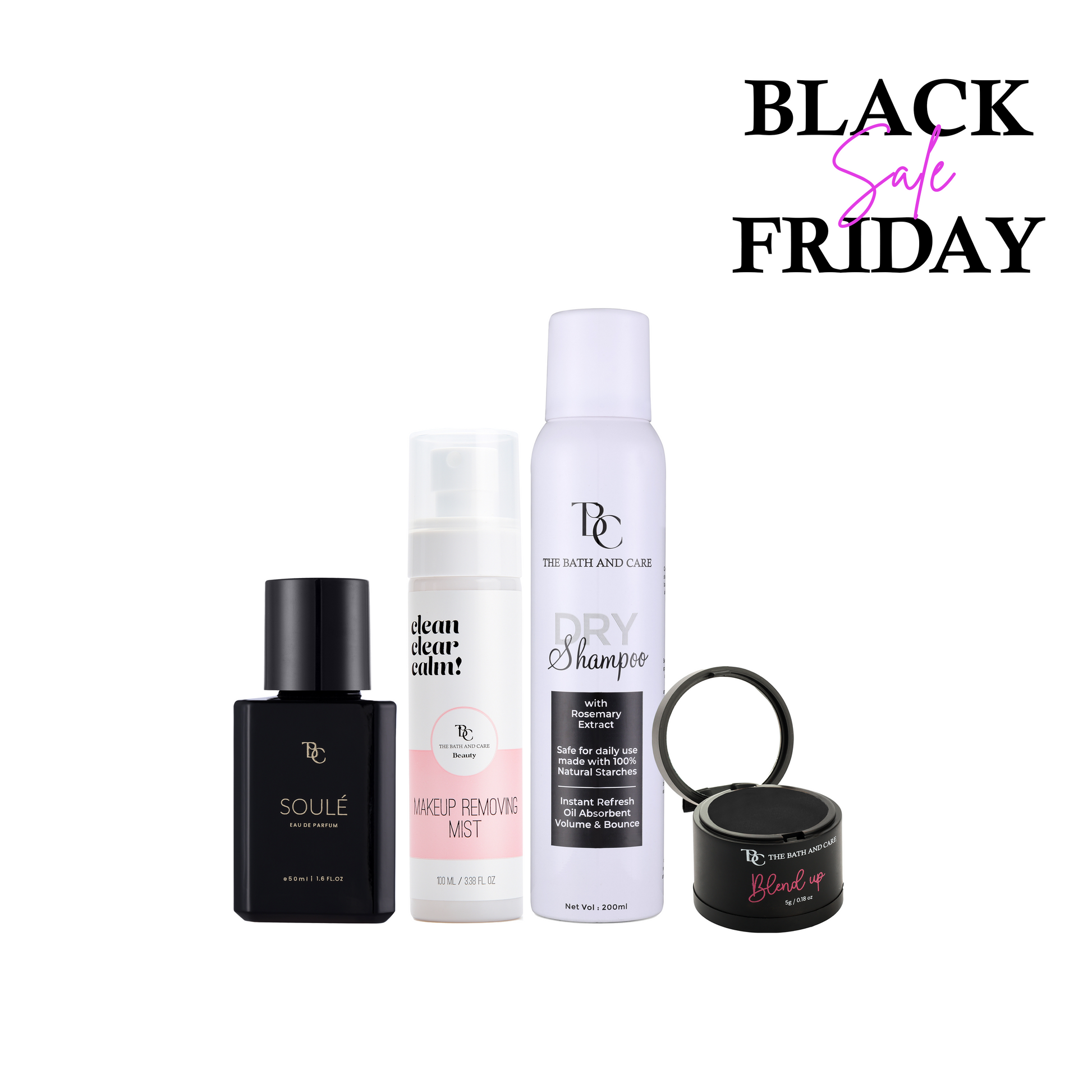 Dry shampoo + Black Hair Mud + Makeup Removing Mist + Soule (BFS) The Bath and Care