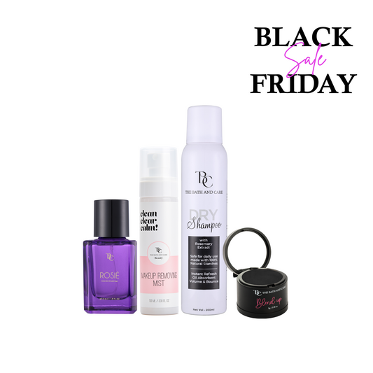 Dry shampoo + Black Hair Mud + Makeup Removing Mist + Rosie (BFS) The Bath and Care