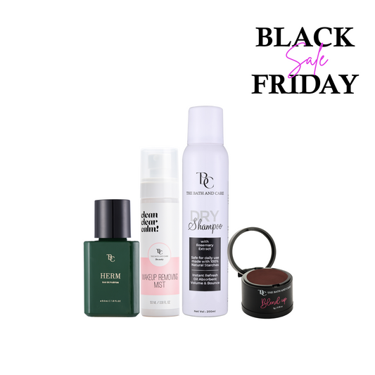 Dry shampoo + Brown Hair Mud + Makeup Removing Mist + Herm (BFS) The Bath and Care