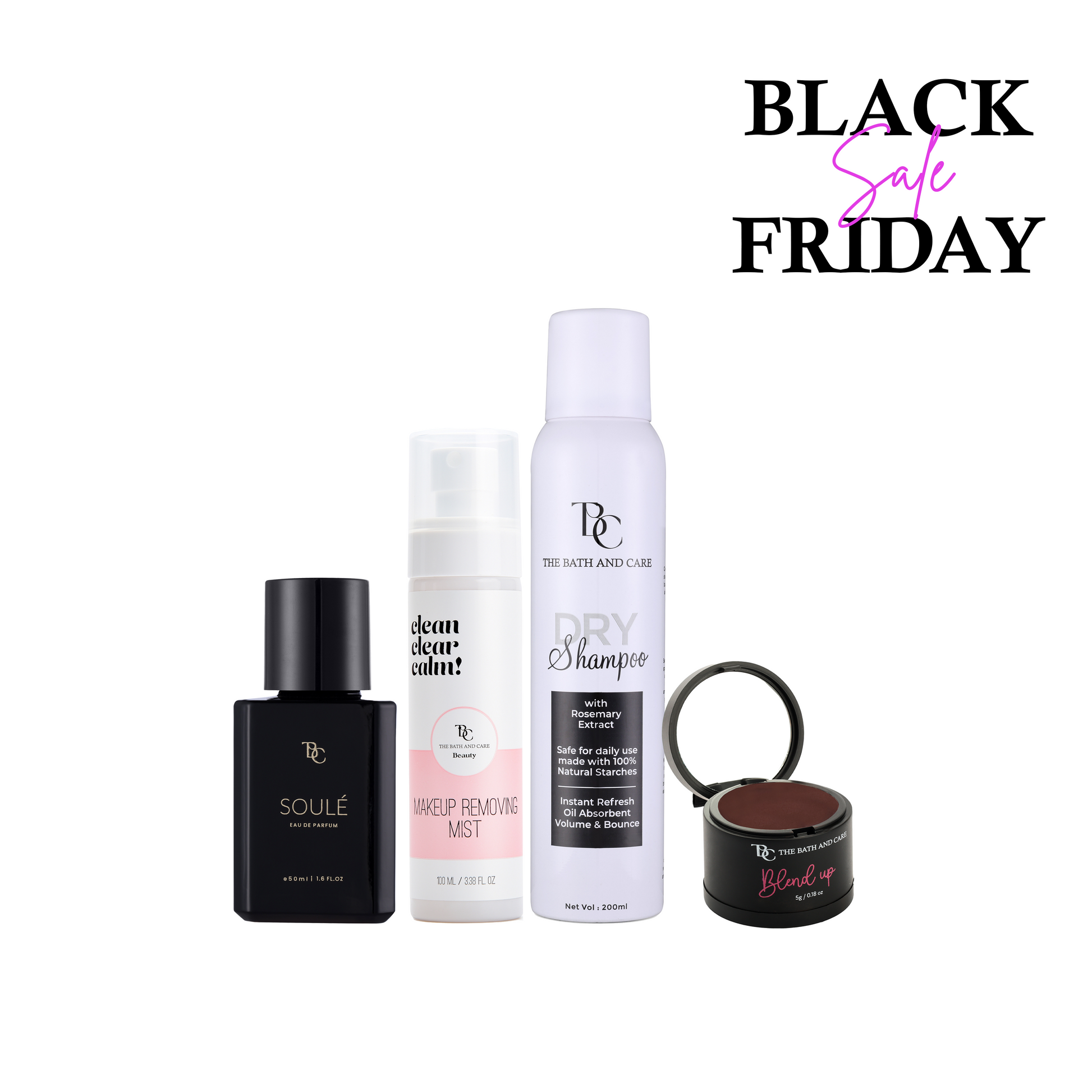 Dry shampoo + Brown Hair Mud + Makeup Removing Mist + Soule (BFS) The Bath and Care