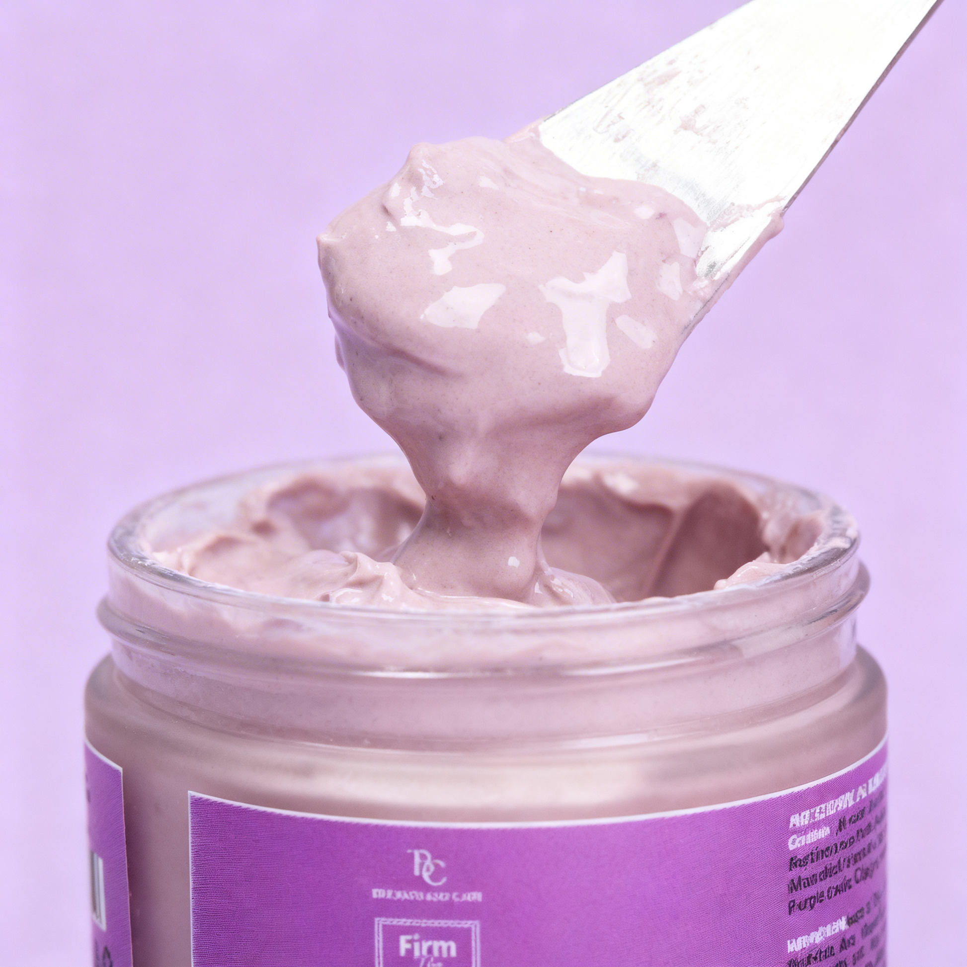Firm Flex Clay -Purple Clay Facial Mask with Anti Ageing and Glowing Effect The Bath and Care