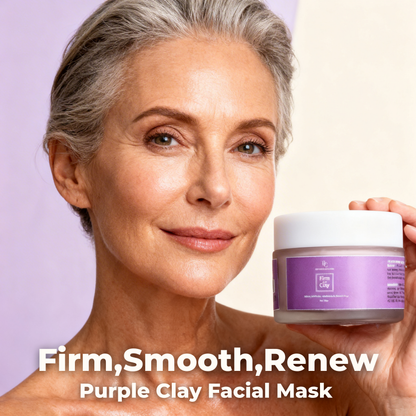 Firm Flex Clay -Purple Clay Facial Mask with Anti Ageing and Glowing Effect The Bath and Care
