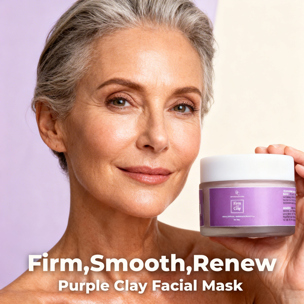 Firm Flex Clay -Purple Clay Facial Mask with Anti Ageing and Glowing Effect The Bath and Care