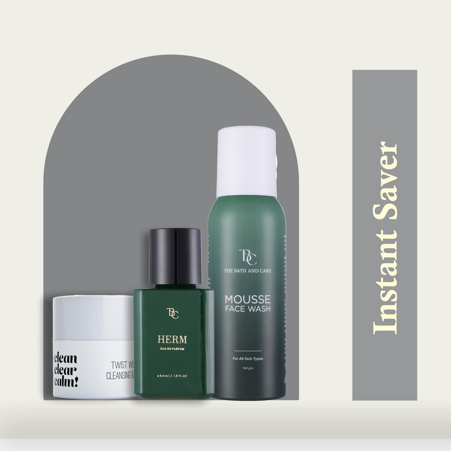 Makeup Remover Balm + Herm Fragrance + Mousse Face Wash The Bath and Care