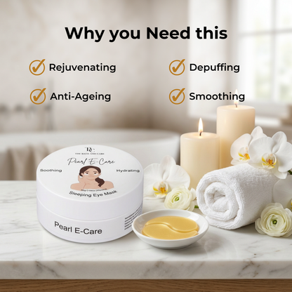 Gold E-Care Gel Eye Mask – Reduces Dark Circles, Puffiness, Fine Lines – Hydrating, Brightening The Bath and Care