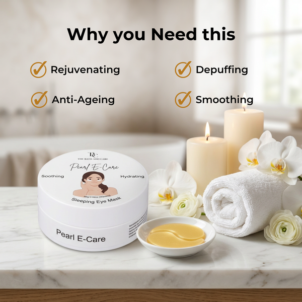 Gold E-Care Gel Eye Mask – Reduces Dark Circles, Puffiness, Fine Lines – Hydrating, Brightening The Bath and Care