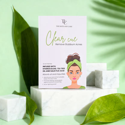 Clear Cue Acne Patches – Overnight Pimple Solution with Hydrocolloid Technology The Bath and Care