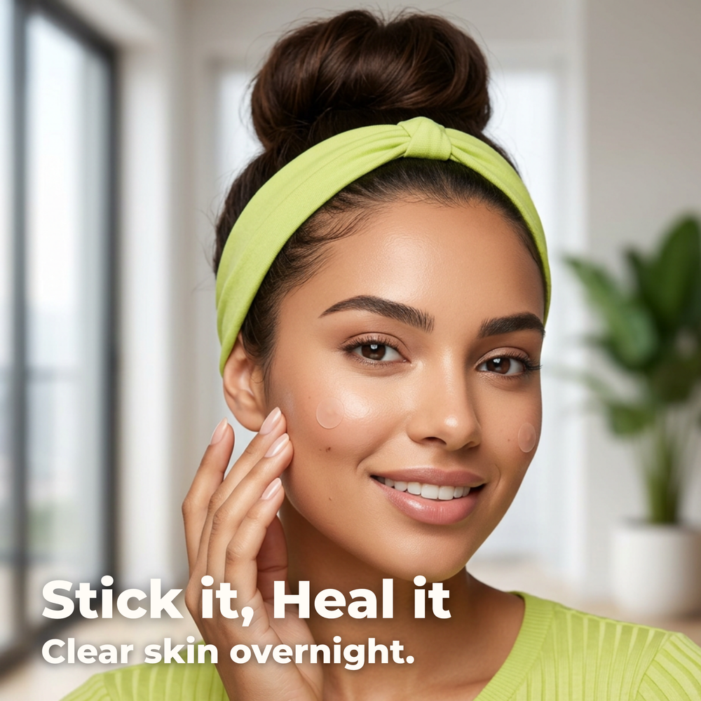 Clear Cue Acne Patches – Overnight Pimple Solution with Hydrocolloid Technology The Bath and Care