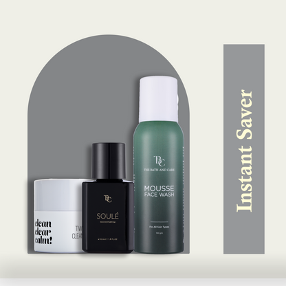 Makeup Remover Balm + Soule Fragrance + Mousse Face Wash The Bath and Care