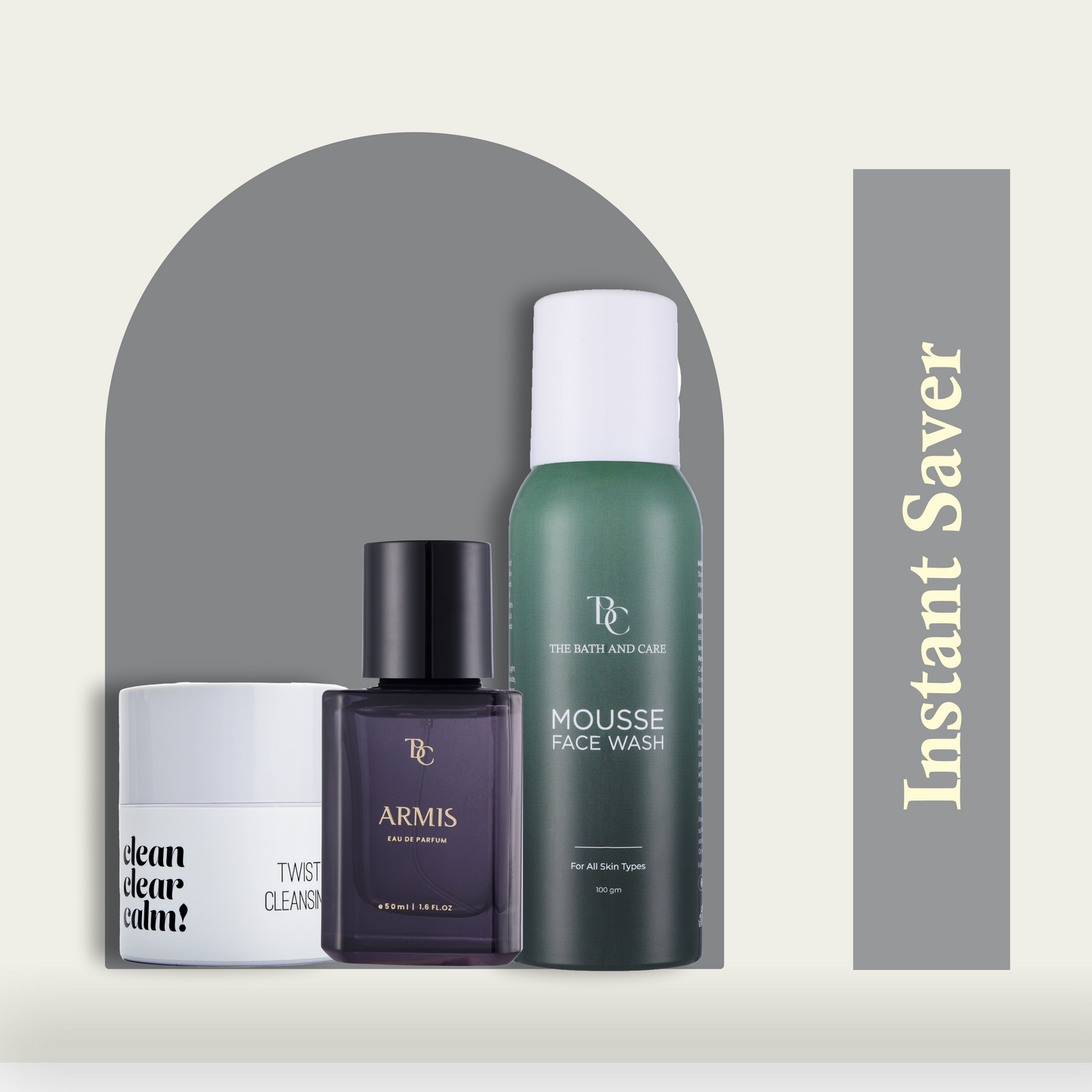 Makeup Remover Balm + Armis fragrance + Mousse Face Wash The Bath and Care