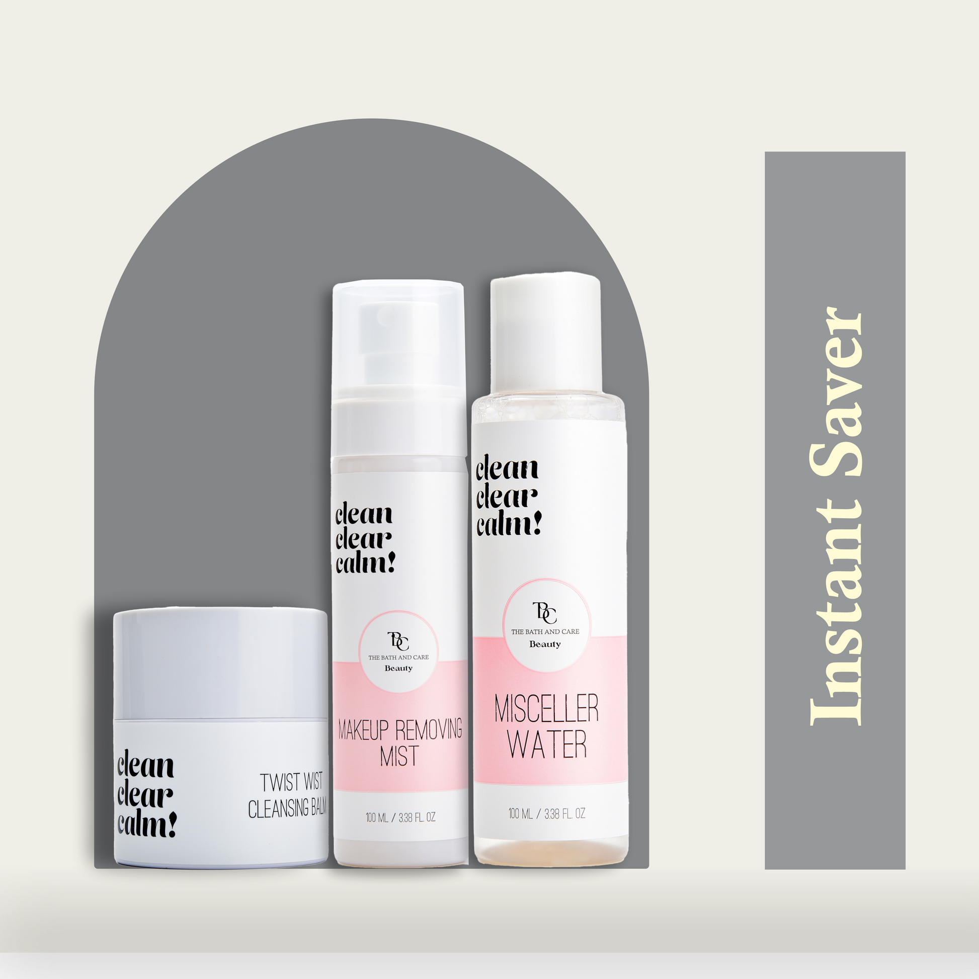 Makeup Removing Mist + Micellar Water + Makeup Remover Balm Combo The Bath and Care