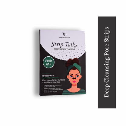 Deep Cleansing Charcoal Nose Strips - Nose Blackheads & Pores Remover - Strip Talks The Bath and Care