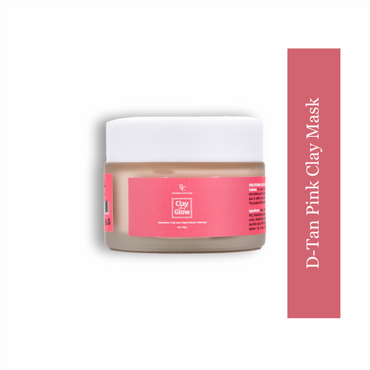Clay and Glow -Pink Clay Facial Mask with Glow, Oil Balance & Gentle Detox for All Skin Types The Bath and Care