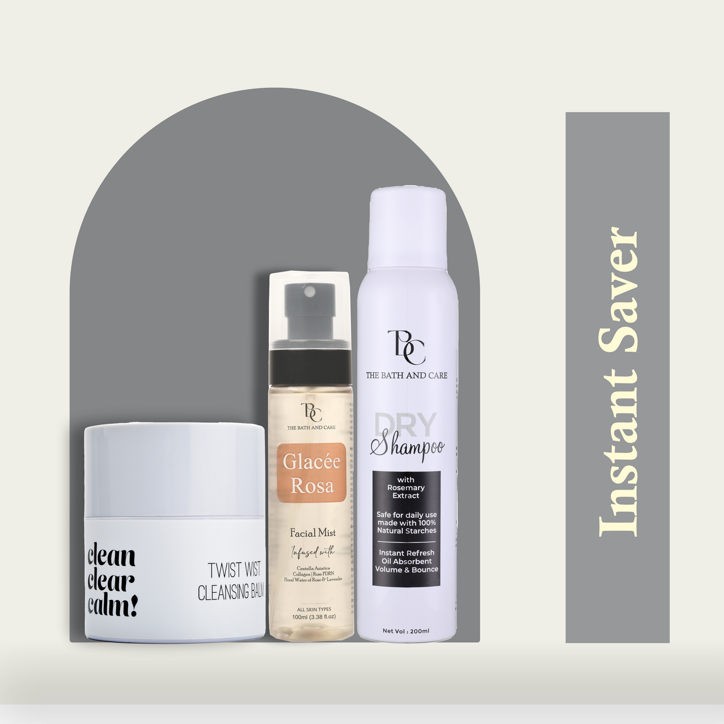 Dry Shampoo+ Glacee Rose + Makeup Remover Balm The Bath and Care