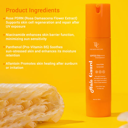 Halo Guard Hydrating Sunscreen Broad Spectrum SPF 50 PA++++ The Bath and Care