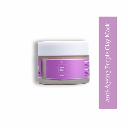 Firm Flex Clay -Purple Clay Facial Mask with Anti Ageing and Glowing Effect The Bath and Care