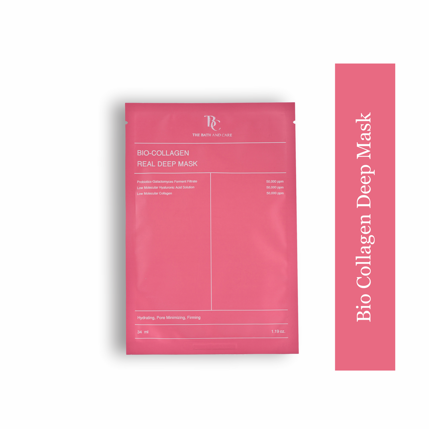 Bio-Collagen Real Deep Mask | Hydrating Overnight Hydrogel Mask for Pore Minimizing & Elasticity Boost - 45g (Pack of 1) | Korean Glass Skin The Bath and Care