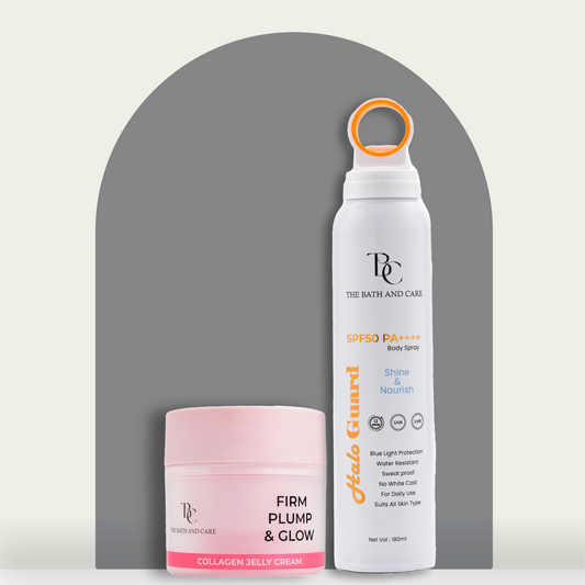 Combo of collagen jelly and sunspray The Bath and Care