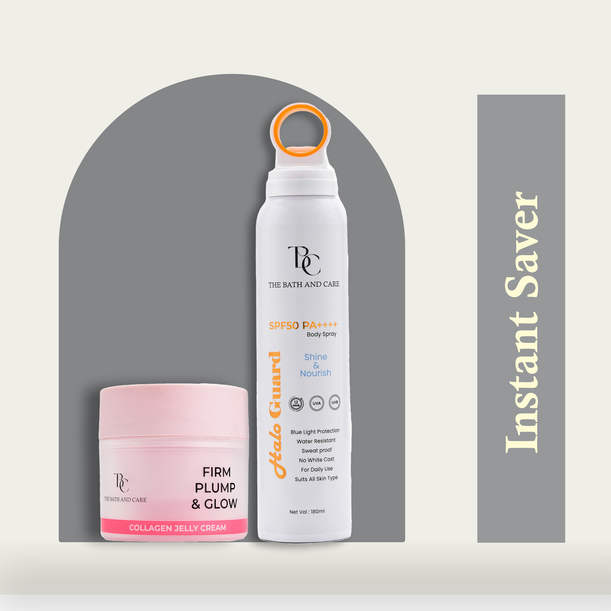 Combo of collagen jelly and sunspray The Bath and Care