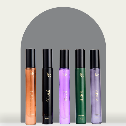 Pack of 5 Mini Perfumes The Bath and Care