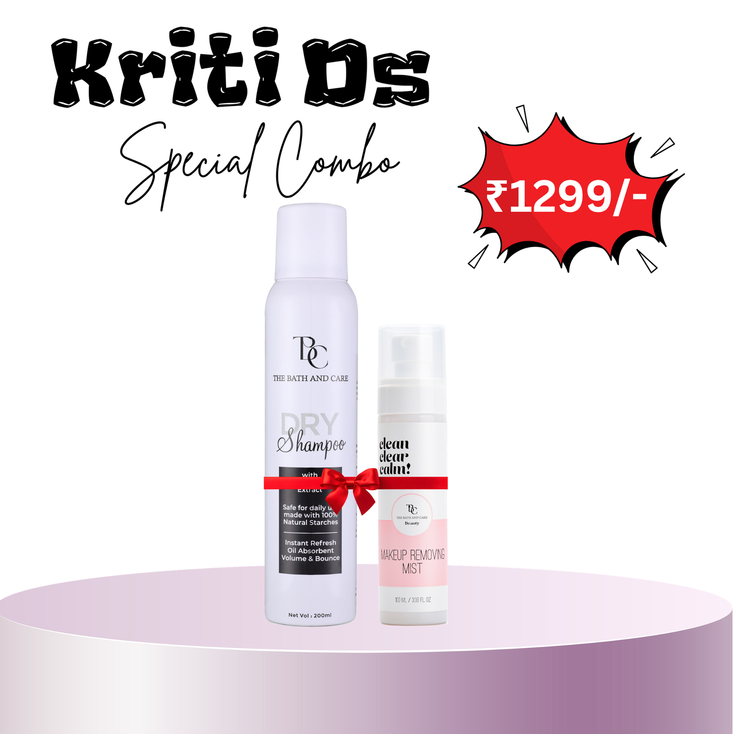 Dry shampoo + Makeup Remover Mist The Bath and Care