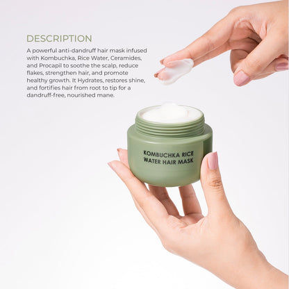 KOMBUCHKA RICE WATER HAIR MASK - DEFEND AND CONTROL The Bath and Care