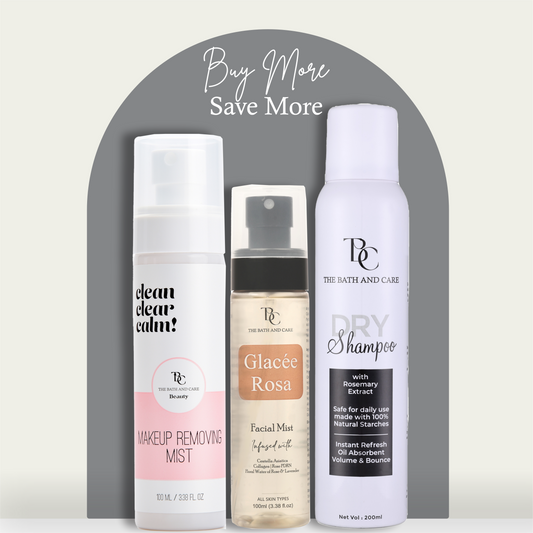 Dry Shampoo+ Glacee Rose + Makeup Remover Mist The Bath and Care