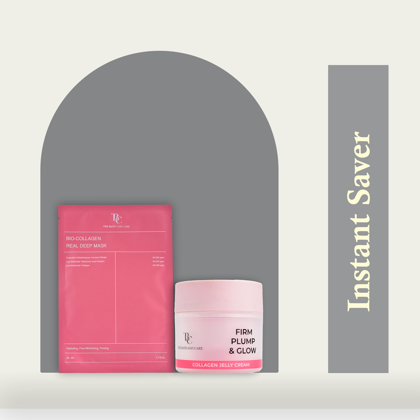 Firm Plump & Glow - Collagen Jelly Cream and Bio-Collagen Real Deep Mask The Bath and Care