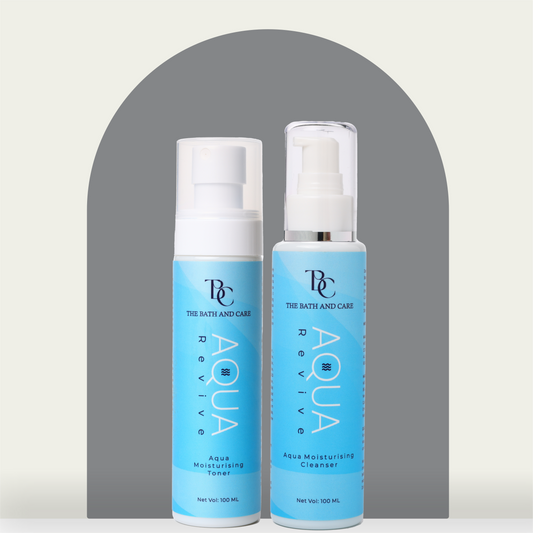 Aqua Moisturizing Cleanser + Toner Combo The Bath And Care