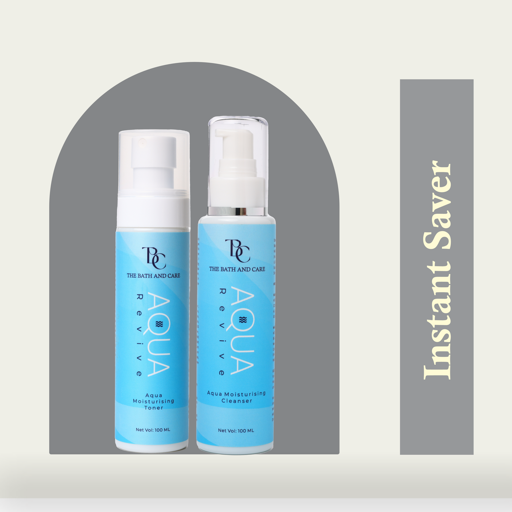 Aqua Moisturizing Cleanser + Toner Combo The Bath And Care