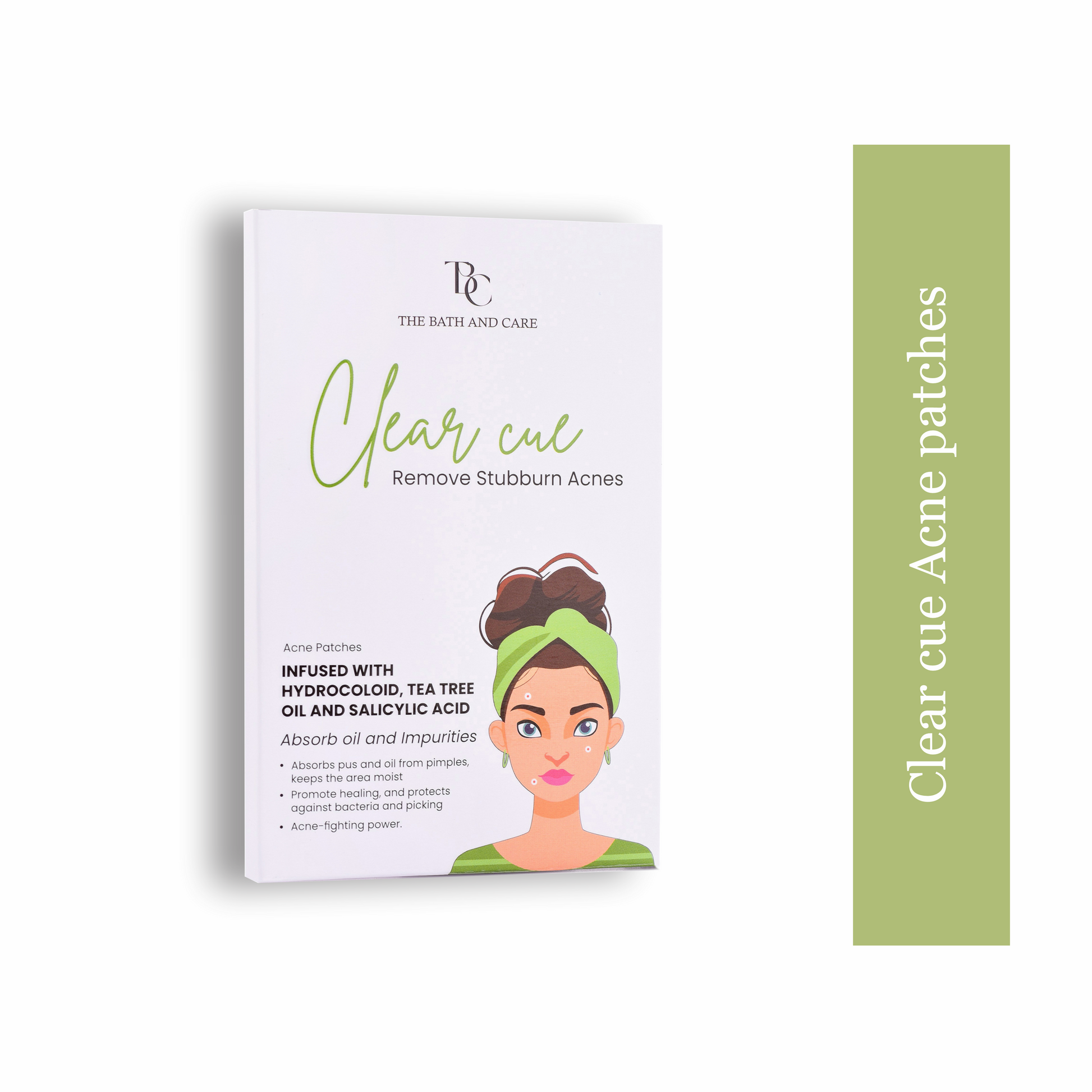 Clear Cue Acne Patches – Overnight Pimple Solution with Hydrocolloid Technology The Bath and Care